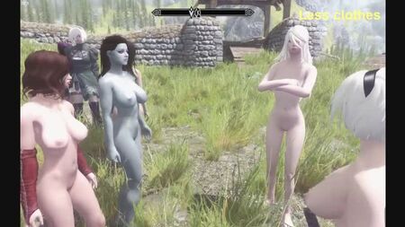 SKYRIM — تعديلات العري