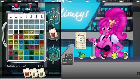 لعبة "Slime Girl Mixer" الهنتاي اللطيفة - الحلقة 2: حلب النادلة العارية