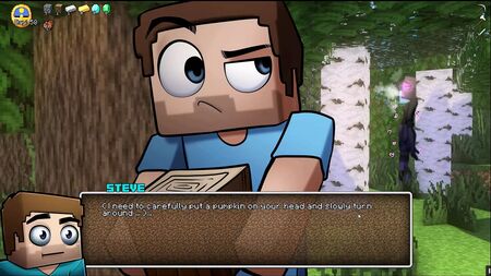 HornyCraft: لعبة هنتاي ساخرة من Minecraft - PornPlay الحلقة 9: فتاة إندرمان تستمني في الهواء الطلق داخل الغابة