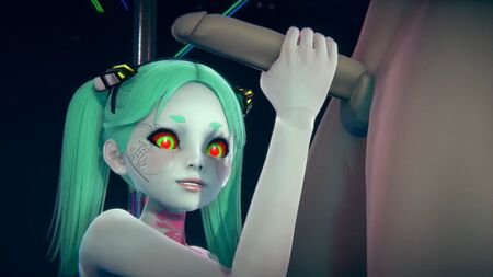 ريبيكا تقف وتقوم بالاستمناء باليد: محاكاة ساخرة من نوع هنتاي لـ Cyberpunk Edgerunners