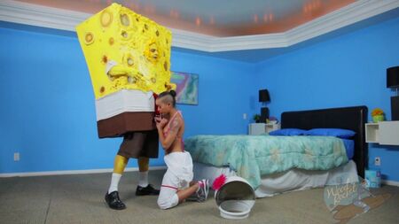 SpongeKnob SquareNuts-Skin Diamond-[HD 720، محاكاة ساخرة، جنس فموي]