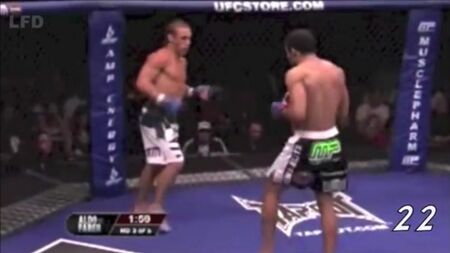 خوسيه ألدو ضد أوريجا فابر - ركلات ساق قوية للغاية / realboxing.ru