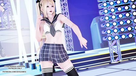 MMD Giga - CH4NGE: ماري روز المراهقة الصغيرة في رقصة مثيرة وساخنة - هنتاي غير خاضع للرقابة