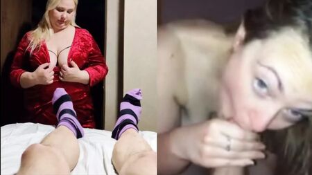 لحظات رائعة في "اللسان مع الثدي المعلق" 24