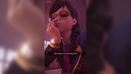 دي.فا تستخدم هاتفها في الفصل لأنها تشعر بالملل