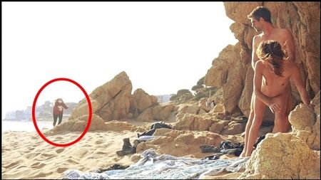 القبض على زوجين وهما يمارسان الجنس على الشاطئ