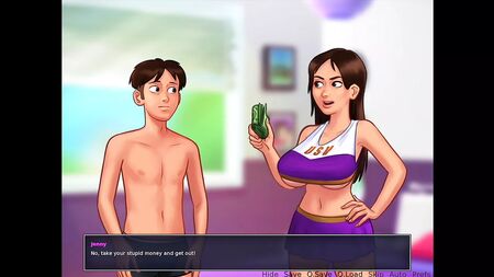 "Summertime Saga" - جيني تمارس الجنس أمام الكاميرا