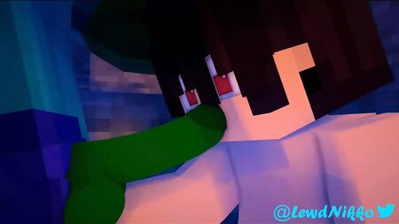 مينكرافت إباحي جنسي زومبي يضاجع شابًا - LewdNkko مينكرافت جيني جاي