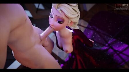 فستان أحمر من إلسا [فايربوكس ستوديو] عن طريق الفم، شرجي، فوتا/متحول جنسي، أثداء كبيرة، مجموعة