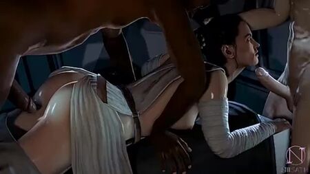Rey Skywalker x Stormtrooper - جنس جماعي؛ gangbang؛ BBC؛ blacked؛ interracial؛ 3D الجنس الإباحي الهنتاي؛ (بواسطة niisath) [حرب النجوم]
