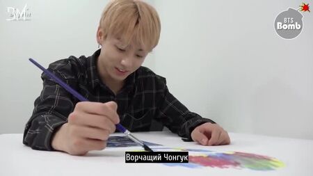 [RUS SUB][BANGTAN BOMB] التركيز على رسم JK - BTS