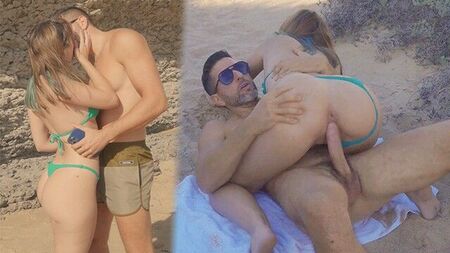 التقطت شخصا غريبا على الشاطئ