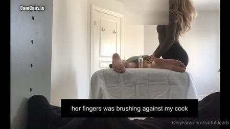 OnlyFans Sinfuldeeds: متدربة فرنسية-روسية حقيقية في مجال RMT تقع في غرام قضيب آسيوي ضخم في الموعد الثاني - الجزء الأول