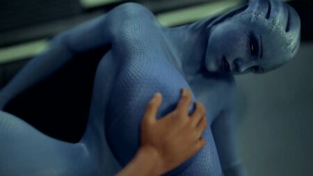 إباحية ثلاثية الأبعاد باستخدام تقنية SFM من لعبة Mass Effect: هنتاي ليارا - مؤخرة كبيرة، ثدي كبير، مشهد جنسي متحرك (18+)
