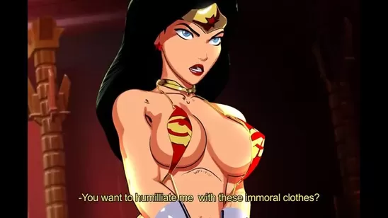 Wonder woman, erotic dance, DC comics hentai
