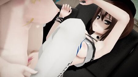فتيات فوتا من MMD SEX و«بانزر ماهو» نيشيزومي تُضاجع بقضيب فوتاناري
