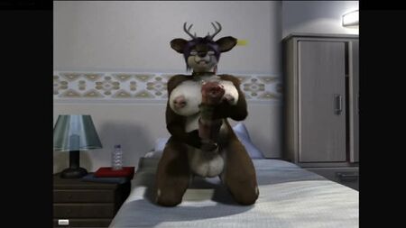 3D Yiff من H0rs3 - إباحية فوتا وفوري - الجنس E621 - FYE - فتاة الغزلان الفوتاناري - الاستمناء - القذف
