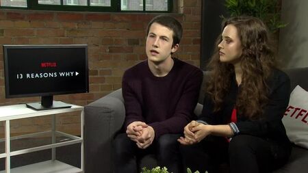 مقابلة حول مسلسل "13 Reasons Why" مع ديلان مينيت وكاثرين لانجفورد حول المسلسل الدرامي المخصص للمراهقين على Netflix - YouTube
